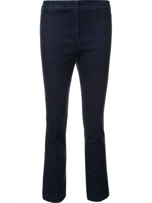 Расклешенные укороченные джинсы Ql2. Цвет: синий