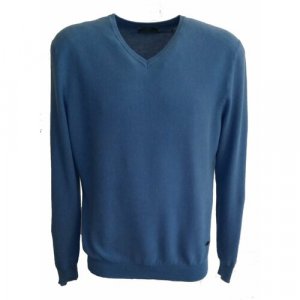 Пуловер, размер L, голубой Fynch-Hatton. Цвет: голубой
