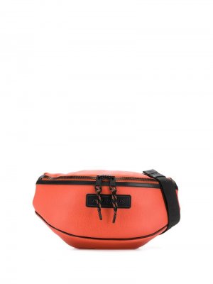 Поясная сумка AMI. Цвет: оранжевый