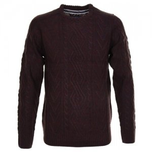 Пуловер He 20711150-191725 мужской, цвет бордовый, размер XXL BLEND