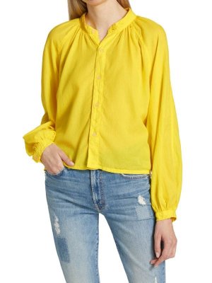 Рубашка Sunburst из хлопковой вуали, желтый Mother
