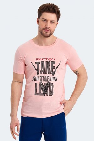 KASSIA Мужская футболка лососевого цвета SLAZENGER