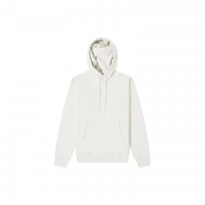 Kangaroo Pocket Embroidered Logo Hoodie Pullover Long Sleeve Sweatshirt Men Tops White CV0552-030 Nike