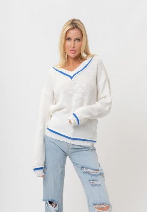 Пуловер Ptaxx. Цвет: белый