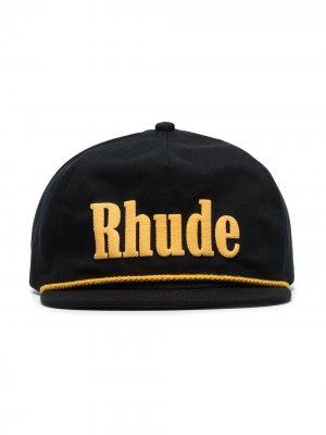 Бейсболка с логотипом Rhude. Цвет: черный