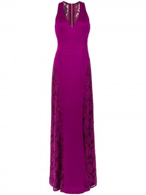 Вечернее платье с кружевной панелью Tufi Duek. Цвет: розовый
