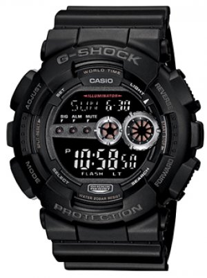 Японские наручные мужские часы GD-100-1B. Коллекция G-Shock Casio