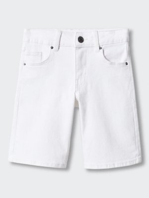 Детские джинсовые шорты John Cotton , белый Mango