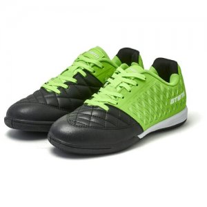 Бутсы футбольные Atemi, синтетическая кожа, черно-салатовый, SD700 INDOOR ATEMI. Цвет: зеленый