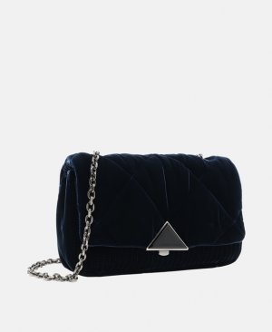 Кожаная сумка через плечо , темно-синий Emporio Armani