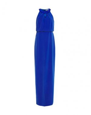 Длинное платье HALSTON. Цвет: синий