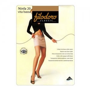Колготки Classic Ninfa Vita Basa, 20 den, размер 4, коричневый Filodoro. Цвет: бежевый