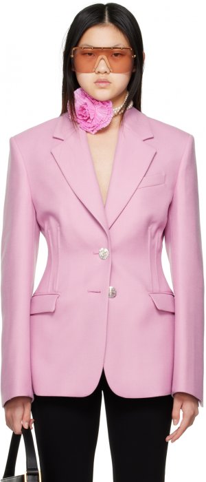 Пурпурный однобортный пиджак Blumarine