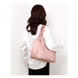 Сплошная цветная сумка-портфель, повседневная легкая дорожная сумка, прочная многофункциональная сумка из нейлоновой ткани, на плечо, женская большой вместительности VIA ROMA