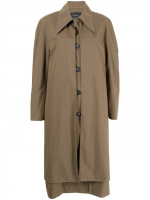 Многослойное пальто Low Classic. Цвет: коричневый
