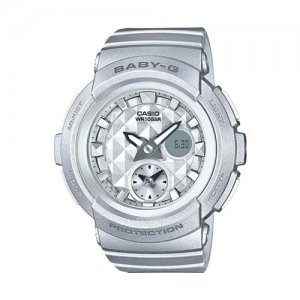 Наручные часы CASIO Baby-G BGA-195-8A, серый, серебряный. Цвет: серебристый