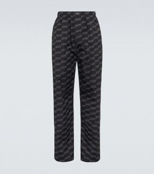 Пижамные брюки BB Signature из хлопка , черный Balenciaga