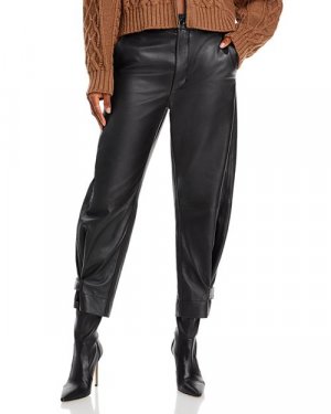 Кожаные легкие зауженные брюки , цвет Black Proenza Schouler White Label