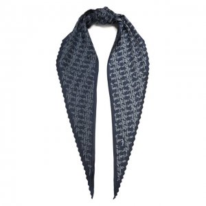 Шелковый шарф Giorgio Armani. Цвет: синий