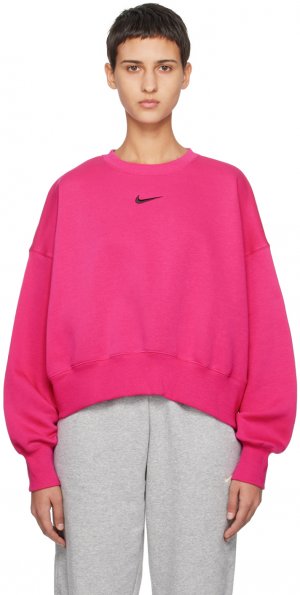 Розовый свитшот оверсайз Nike