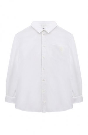 Хлопковая блузка Eleventy. Цвет: белый