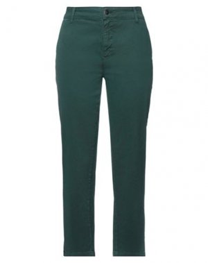 Повседневные брюки KATE BY LALTRAMODA. Цвет: темно-зеленый