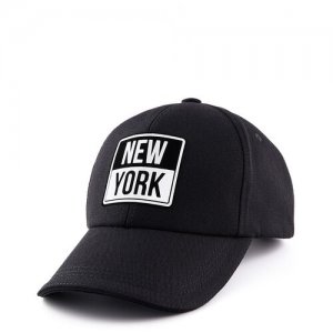 Женская бейсболка кепка NEW YORK. Черная. GRAFSI. Цвет: черный/белый