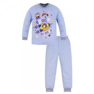 Пижама детская 819п, , размер 64(рост 122 см) голубой_космос Утенок. Цвет: голубой