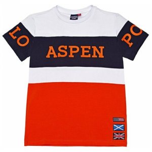 Футболка для мальчика Aspen Polo Club цвет оранжевый 10 лет