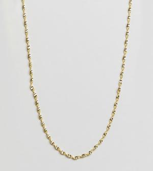 Позолоченное серебряное ожерелье-цепочка Kingsley Ryan. Цвет: золотой