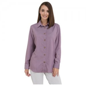 Рубашка , размер 46, фуксия LIOLI. Цвет: фиолетовый