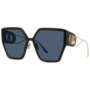 CD 30MONTAIGNE BU 12B0 61 черный, золотой ацетат, металл Dior. Цвет: золотистый
