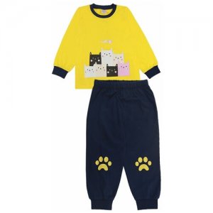 Пижама для девочек kids цв. желтый р.98 6539-01 Bonito