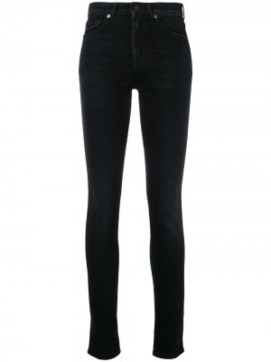 Приталенные джинсы скинни Saint Laurent. Цвет: черный