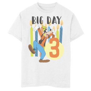 Футболка 's Mickey Mouse & Goofy Boys с рисунком на 8–20 свечей и тремя днями рождения Disney