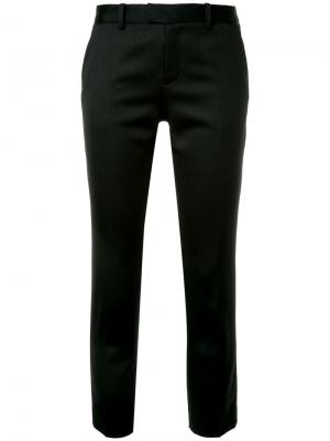 Строгие укороченные брюки Estnation. Цвет: чёрный