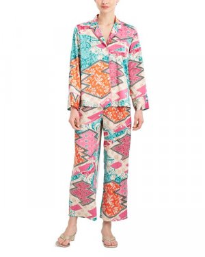 Пижамный комплект Orient Express Charmeuse с принтом , цвет Multi Natori