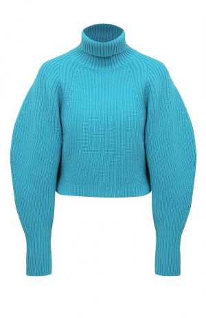 Шерстяной свитер Nina Ricci. Цвет: голубой