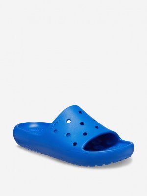 Шлепанцы мужские Classic Slide V2, Синий Crocs. Цвет: синий