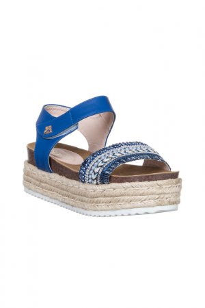 Platform sandals SOLO SOPRANI. Цвет: blue