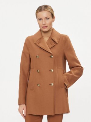 Шерстяное пальто обычного кроя , коричневый Tommy Hilfiger