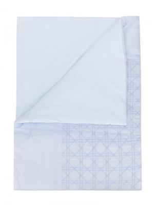 Одеяло с вышивкой Baby Dior. Цвет: синий