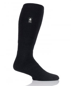 Мужские однотонные длинные носки Lite Kingfisher , черный Heat Holders
