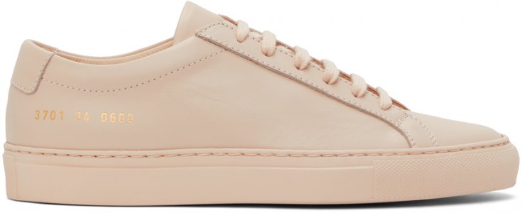 Pink Original Achilles Low Sneakers Common Projects. Цвет: 0600 nude