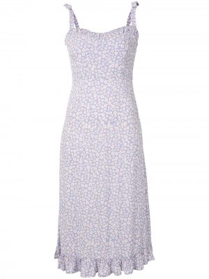 Платье миди Dean Gia с цветочным принтом AUGUSTE. Цвет: фиолетовый