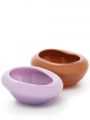 Set of 2 Candy bowls HELLE. Цвет: фиолетовый