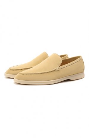Замшевые лоферы Summer Walk Loro Piana. Цвет: жёлтый