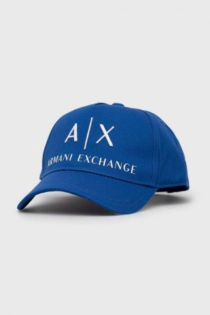 Хлопчатобумажная шапка , синий Armani Exchange