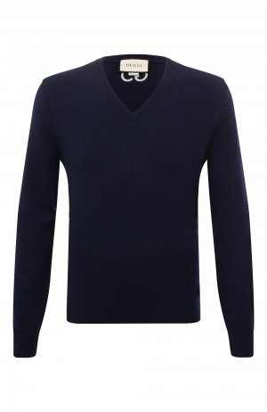 Кашемировый пуловер Gucci. Цвет: синий