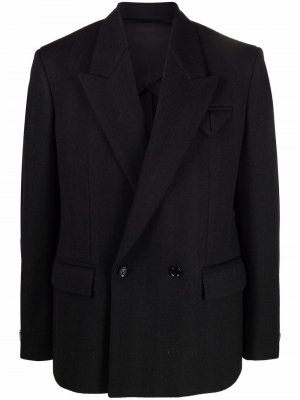 Двубортный пиджак Bottega Veneta. Цвет: черный